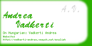 andrea vadkerti business card